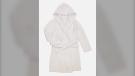 Health Canada issued recalls for various items this week, including kids’ bathrobes, seen above, cribs and henna cones. (Handout)