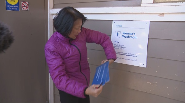Crews are opening up some public washrooms at parks across Toronto. 