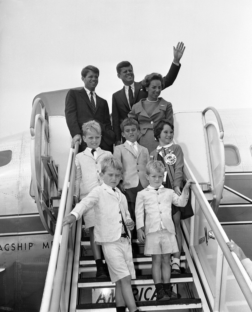 Sen. John F. Kennedy and his travelling party
