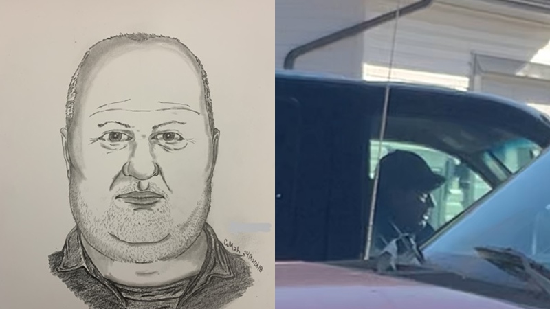 The Edmonton Police Service says this man stole at least 7 Ford pickup trucks between March 17 and March 18, 2024. (Credit: Edmonton Police Service)