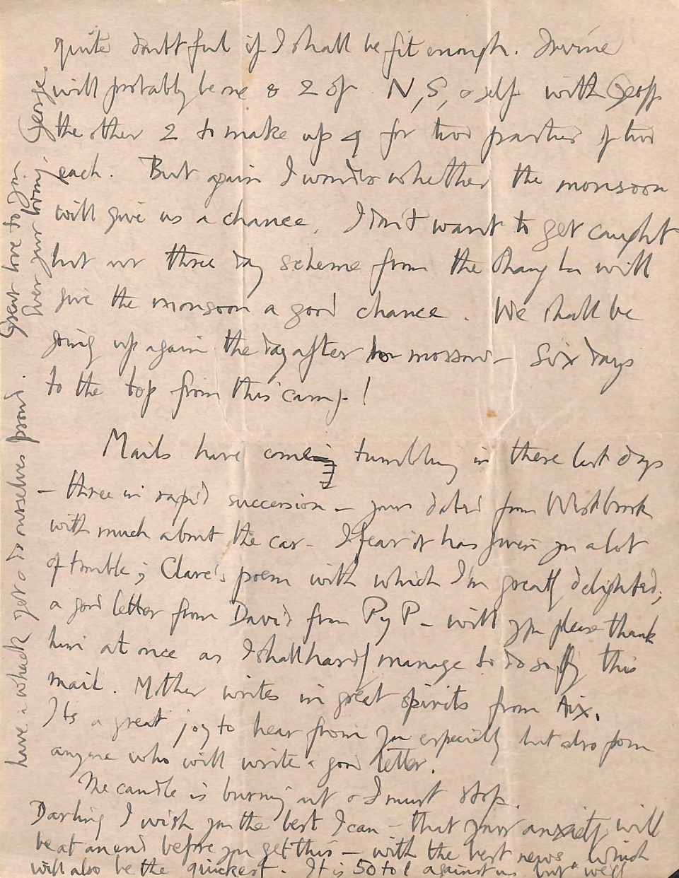 Mountaineer George Mallory's Everest letters