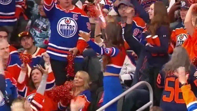 Oilers toss donairs to crowds at home games