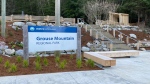 The trailhead at Grouse Mountain Regional Park is seen after offseason upgrades. (Metro Vancouver)
