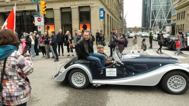 Comic book icon Todd McFarlane kicked off the Calgary Expo's Parade of Wonders on Friday.