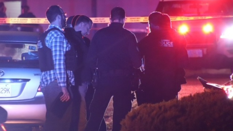 Homicide investigators were called to Surrey's East Newton neighbourhood on Friday night. (CTV News)