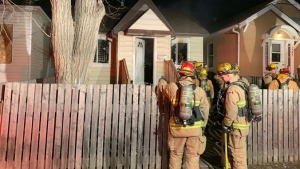 No injuries were reported in a Friday night house fire in Regina. (Photo source: Regina Fire X page)