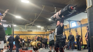 The event has held at Fundy Crossfit Gym for the fourth consecutive year in Saint John, N.B. (Avery MacRae/CTV News)