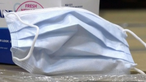 An undated file photo of disposable medical mask. (CTV News)
