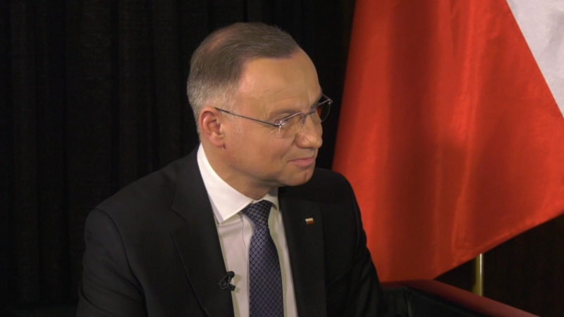 In this exclusive interview, Polish President Andrzej Duda discusses the aid Ukraine is receiving from the U.S. and why it's indispensable.
