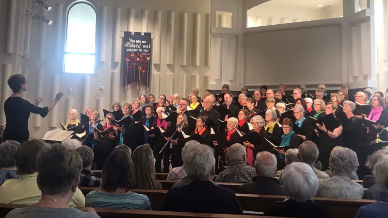Waterloo County Teacher's Choir at their concert on Apr. 28, 2024. (Chris Thomson/CTV Kitchener)