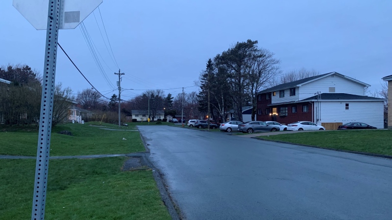 Evans Avenue in the Fairview area of Halifax is pictured the morning of April 29, 2024. (Mike Lamb/CTV Atlantic)