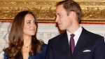 Prince William and his fiancee Kate Middleton pose for the media at St. James's Palace in London, Tuesday Nov. 16, 2010, after they announced their engagement. (AP Photo/Kirsty Wigglesworth)
