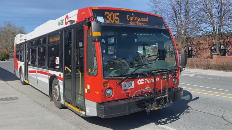 Route 305 is one of OC Transpo's five 'Shopper Routes' that bring people from rural communities to major shopping centres and back home, all for free. (Natalie van Rooy/CTV News Ottawa)