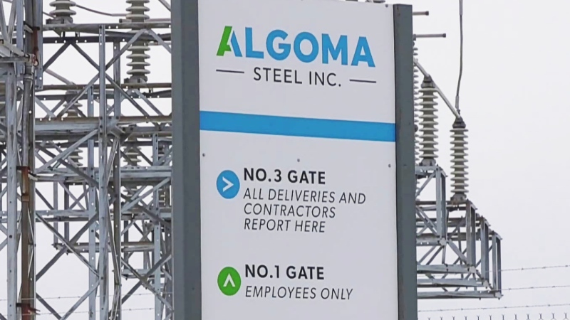 A worker was treated on-site at Algoma Steel on Monday when a fire broke out in a piece of equipment. (File)