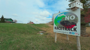 Some residents who live in the Rosebud, Alta., area are opposing the construction of a proposed racetrack. (CTV News) 