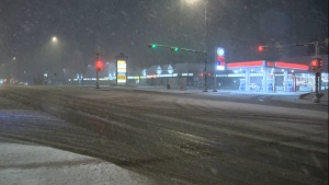 Snow is back in Calgary after several days of warm weather at the end of April. The conditions are creating slippery roads and even power outages in some areas.