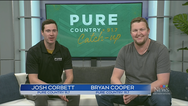 Pure Country concerts and cash contest Josh Corbett and Bryan Cooper. April 29, 2024 (CTV Northern Ontario)