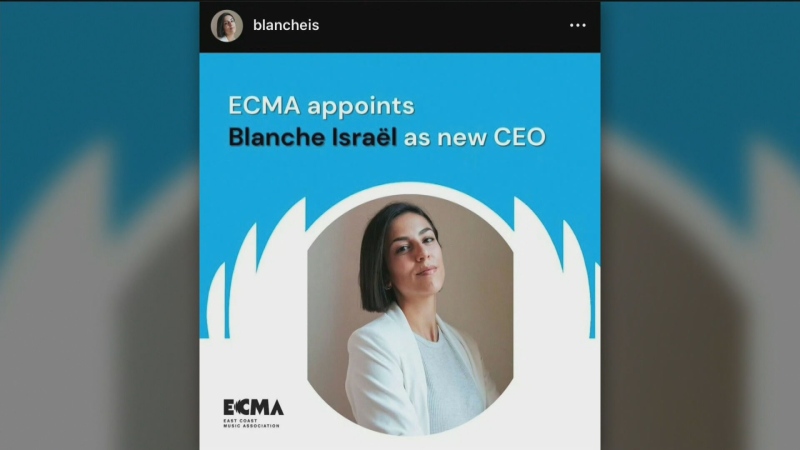 East Coast Music Association’s CEO Blanche Israël is pictured in a photo from her Instagram account.