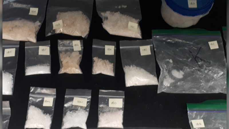 Delta police seized a variety of drugs during their investigation. They shared this photo of part of the seizure. (Delta Police Department)