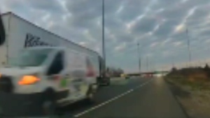 Video shows wrong-way chase on Highway 401