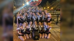 Saskatoon's Prairie Fire Cheerleading finished in third place at The Cheerleading Worlds Competition on Monday. (Photo source: Prairie Fire Cheerleading Facebook page)