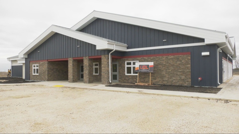 The new community centre built in Oakville, Man. April 30, 2024. (Joseph Bernacki/CTV News Winnipeg)