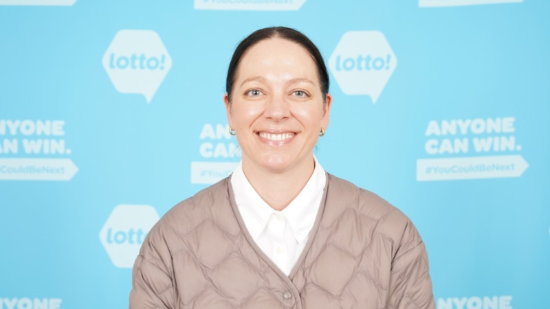Tara Valente of North Vancouver, B.C., won $500,000 playing the Extra on a Lotto Max ticket. (BCLC) 