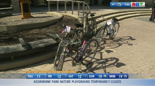Winnipeg launches bike registration service 