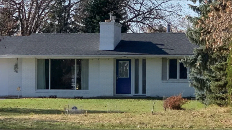 The Steinbach, Man. home where Miriam Toews spent her teen years is shown in an undated photo. (Andrew Unger/GoFundMe)