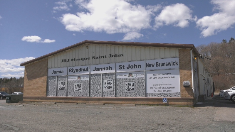 The JRJ Saint John Mosque on Fairville Boulevard in Saint John, N.B., is pictured. (CTV Atlantic)