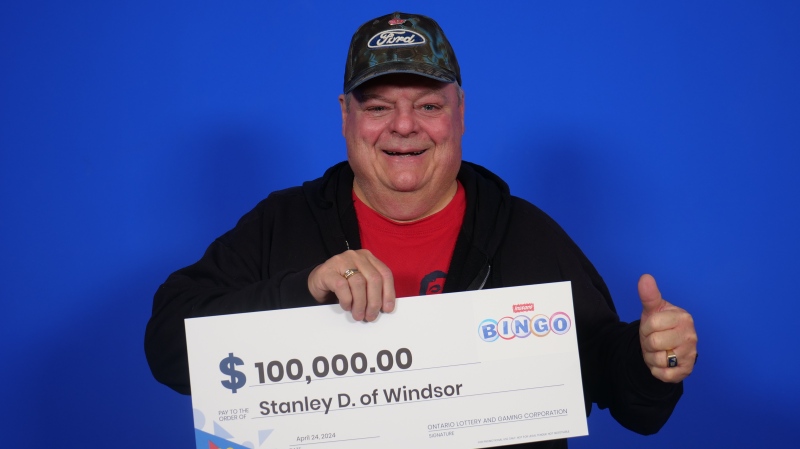 Stanley Darrell Dupuis of Windsor won the top prize with Instant Bingo Doubler. (Source: OLG)