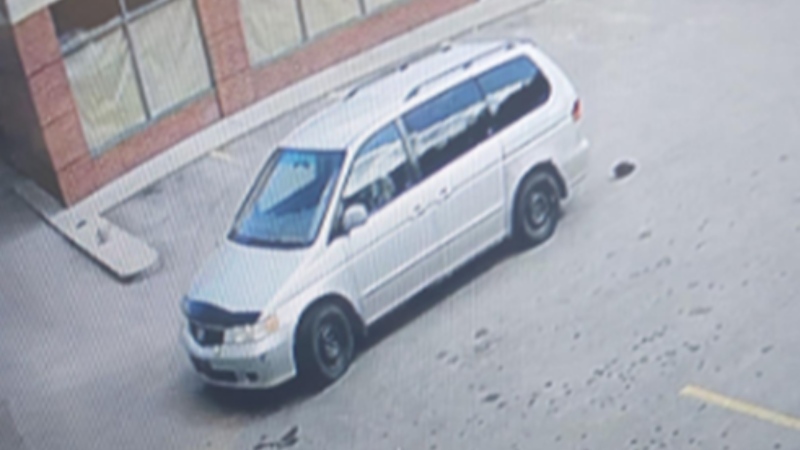 The Calgary hit-and-run happened in the parking lot at the Centex located at 12 Fourth St. N.E. at 2:45 p.m. on Saturday, April 27, 2024. (Calgary Police Service handout) 