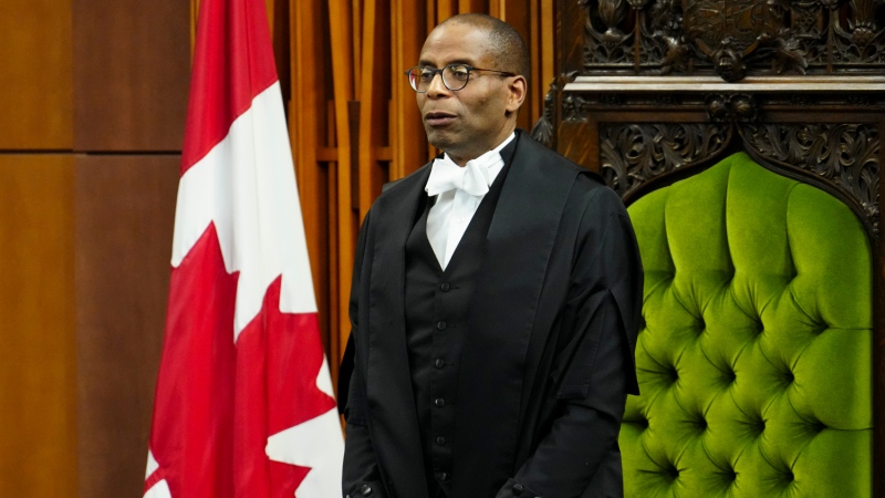 Speaker of the House of Commons Greg Fergus during question period in the House of Commons on Parliament Hill in Ottawa on Wednesday, May 1, 2024. THE CANADIAN PRESS/Sean Kilpatrick
