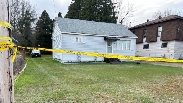 Police in Sault Ste. Marie are investigating two sudden deaths on Boundary Road on Wednesday. (Cory Nordstrom/CTV News)