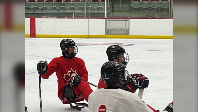 Auren Halbert was born with a short left leg that had to be amputated at birth.  When he was eight years old, Auren says he found sledge hockey and fell in love with the sport.