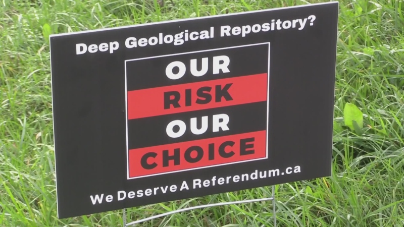 Deep geological repository sign