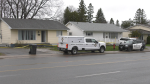 Sault police and Ontario Fire Marshal investigate a 'suspicious incident' at a McNabb Street home. May 1, 2024 (Mike McDonald/CTV Northern Ontario)