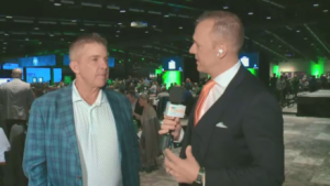 WATCH: Take a look at Mice Cione's interview with NFL coach Sean Payton at the 2024 Dogs Breakfast.