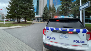 Ottawa paramedics say a teenage male was taken to hospital in critical condition following a stabbing that happened in Nepean Thursday. (Peter Szperling/ CTV News Ottawa)