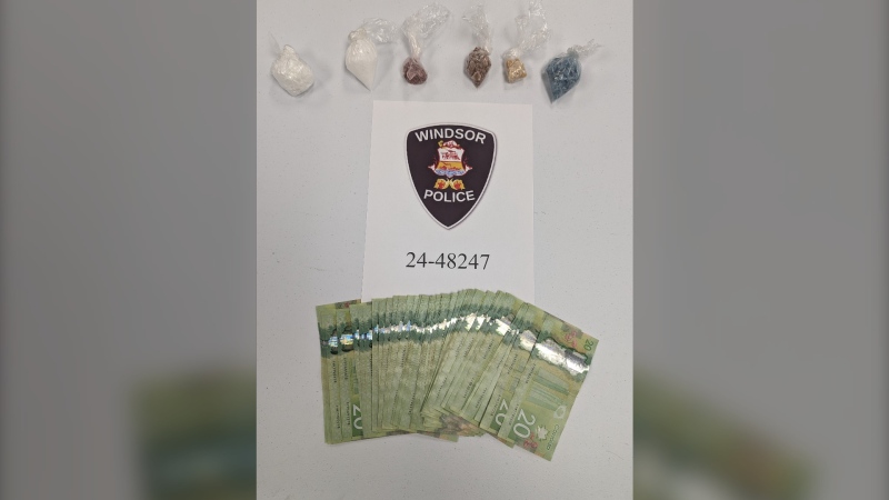 Items seized as part of an investigation by Windsor police. April 2024. (Source: Windsor police)
