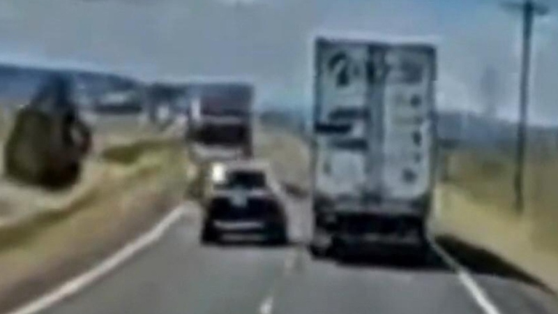 WATCH: Reckless pass on Oregon highway