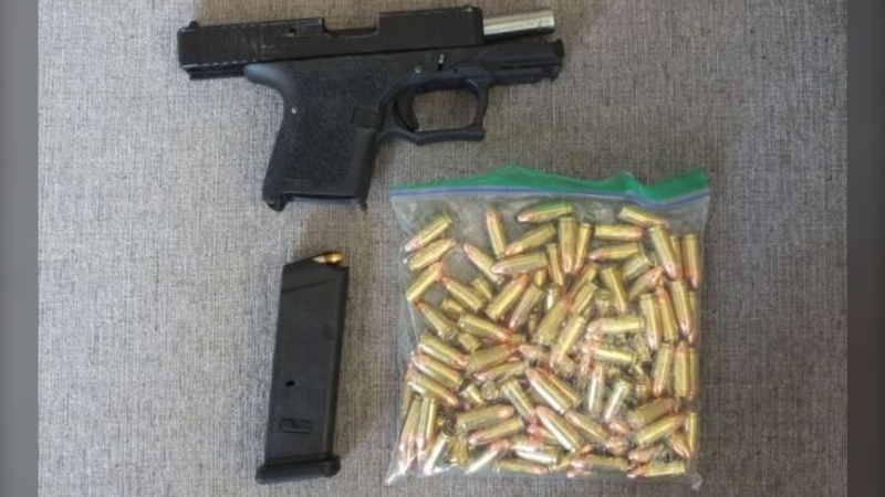 California man Jerry Armas pleaded guilty to two charges after border officers caught him with a ghost gun and 118 rounds of ammunition last year. (CBSA Pacific Region)