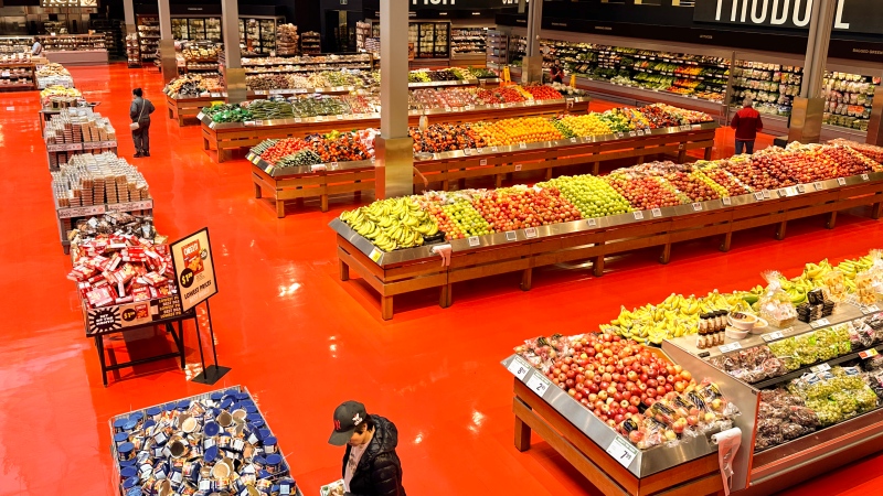 The produce section of a Toronto Loblaws is seen on Friday, May 3, 2024. (Chris Young / The Canadian Press)