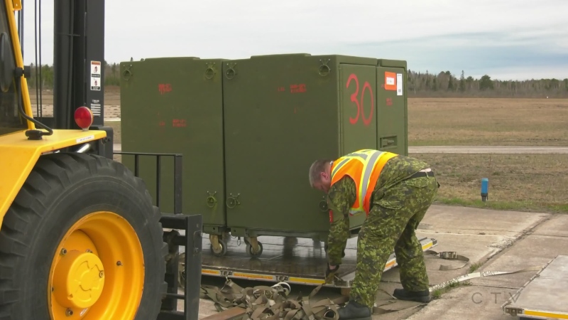 Armed Forces in North Bay for emergency training