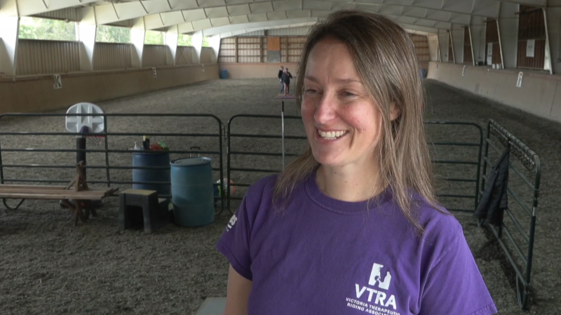 Liz Gagel, executive director of the Victoria Therapeutic Riding Association in Central Saanich, is preparing for a Royal visit from Princess Anne and her husband Vice-Admiral Tim Laurence this weekend. 