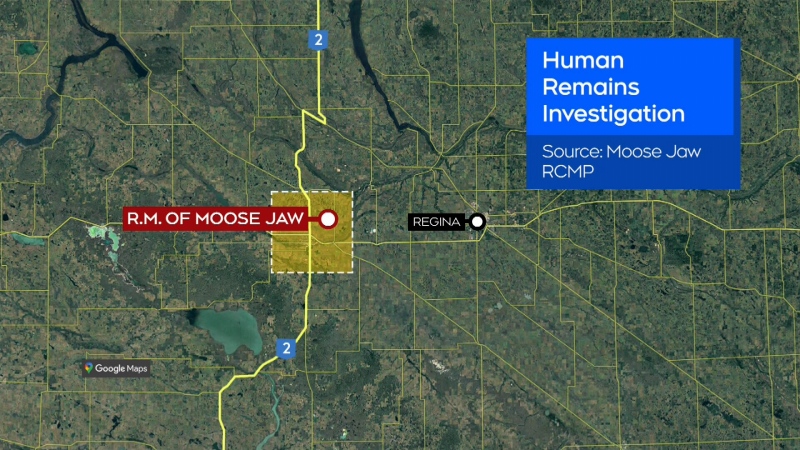 WATCH: RCMP are investigating the discovery of human remains northeast of Moose Jaw.
