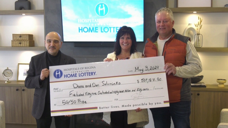 WATCH: On Friday morning, the Hospitals of Regina Foundation Home Lottery awarded its winners.