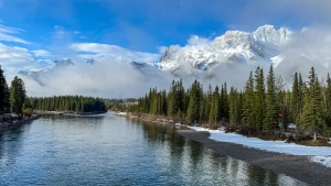 Stan Williams sent in this image from Canmore of 'a lovely wintry scene in May' on Friday, May 3, 2024.