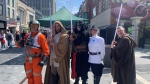 Geeks and Co. dressed up in Star Wars customs ahead of May the Fourth Strikes Back event at London Brewing Co. in London, Ont. on May 4, 2024. (Reta Ismail/CTV News London)