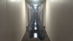 The third floor hallway of an Overbrook highrise after a fire broke out in a bedroom on Thursday. (Viewer provided photo)